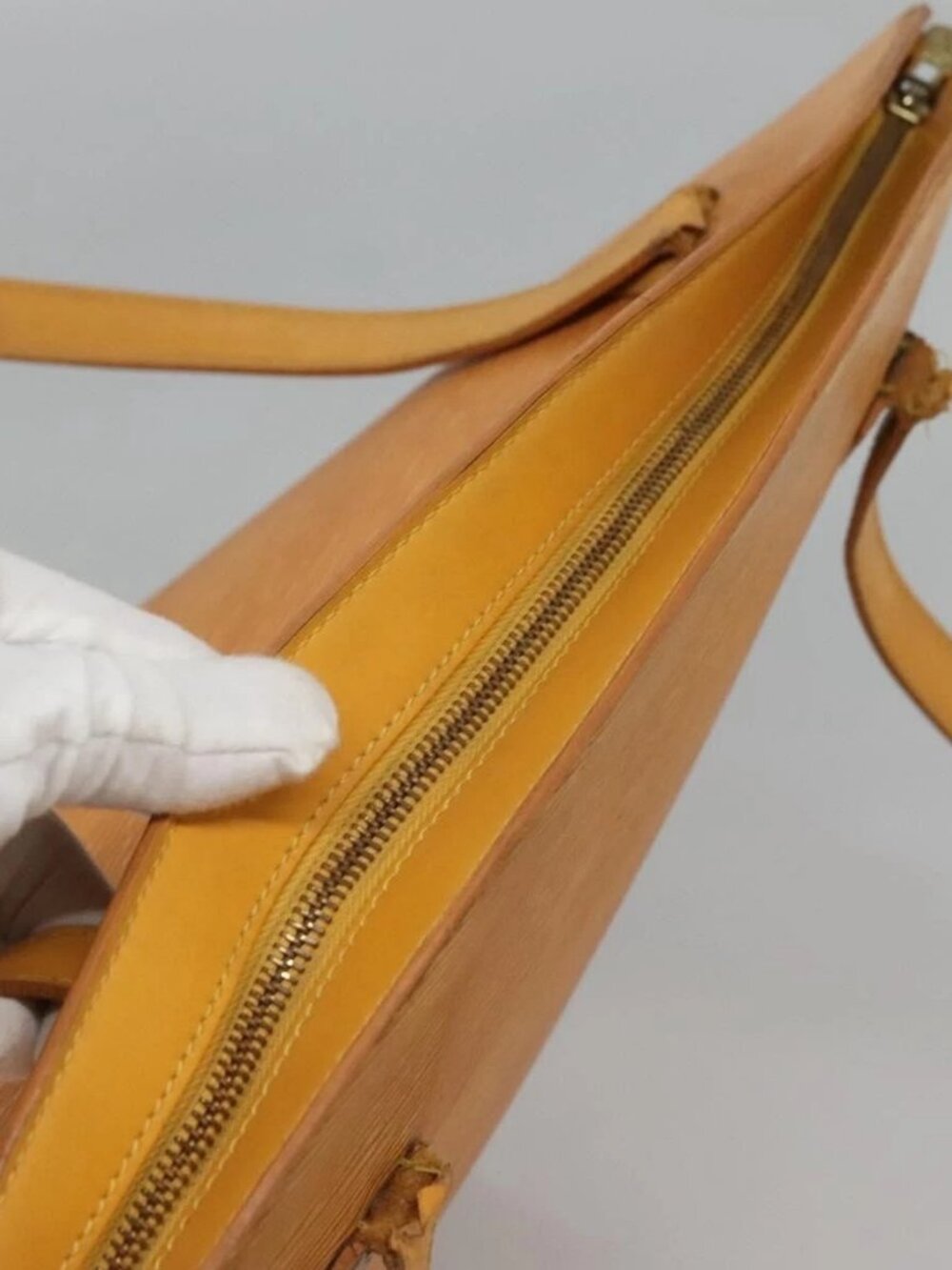 LOUIS VUITTON Epi Saint Jacques Shopping Shoulder Bag Yellow M52269 Auth sw321 - Picture 7 of 16